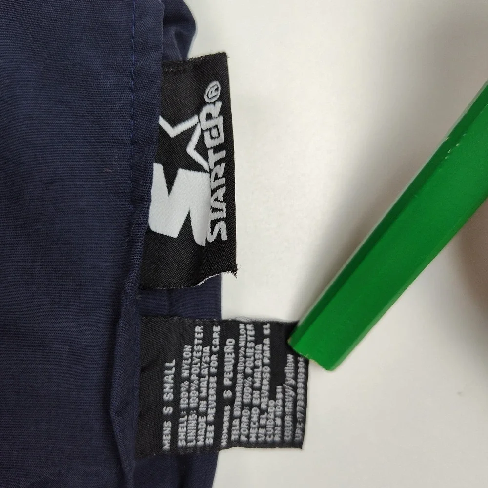 Starter Zip-Away Athletic Pants Men's‎ S Blue/Yellow Reversible Shorts